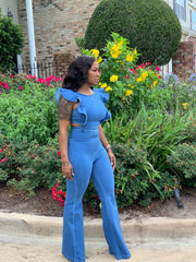 DIAMOND FLARE JUMPSUIT