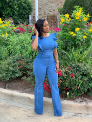 DIAMOND FLARE JUMPSUIT