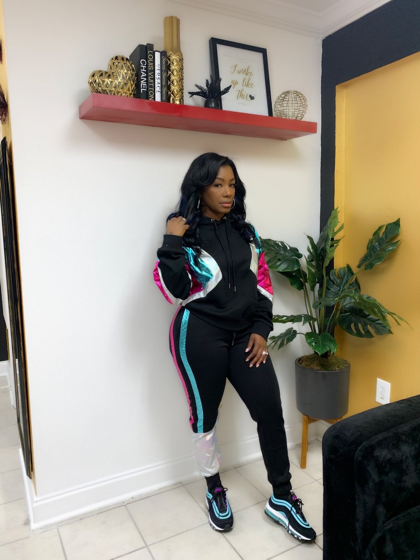 The Metallic Jogger Set