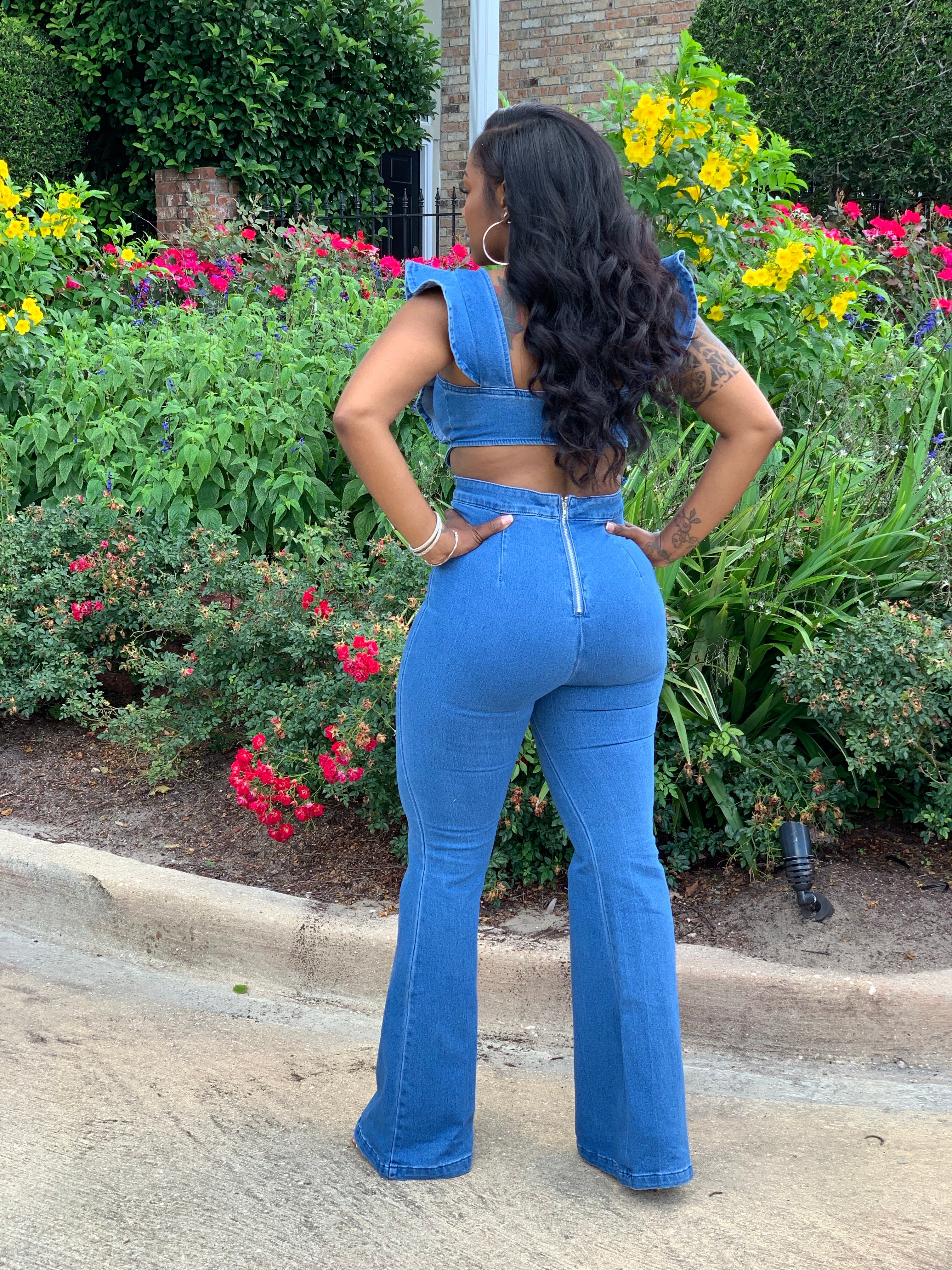 DIAMOND FLARE JUMPSUIT