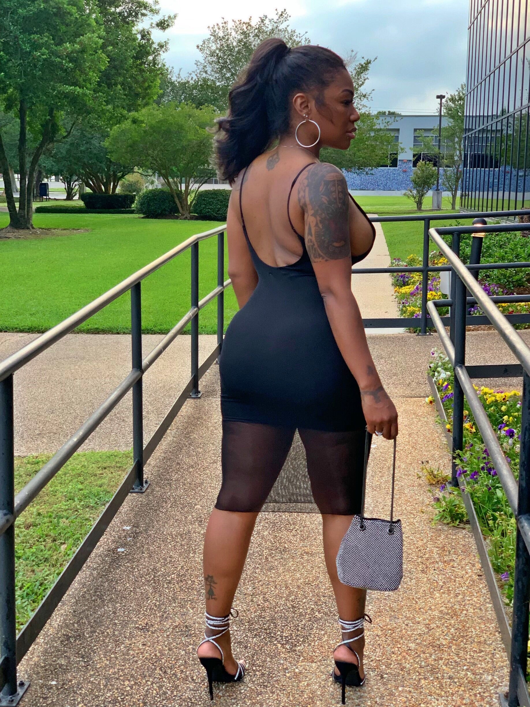 PEEKABOO DRESS